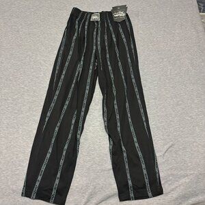 NWT California CraZee Wear Baggy Pants Men's Sm (28x30) Black Gray Striped USA